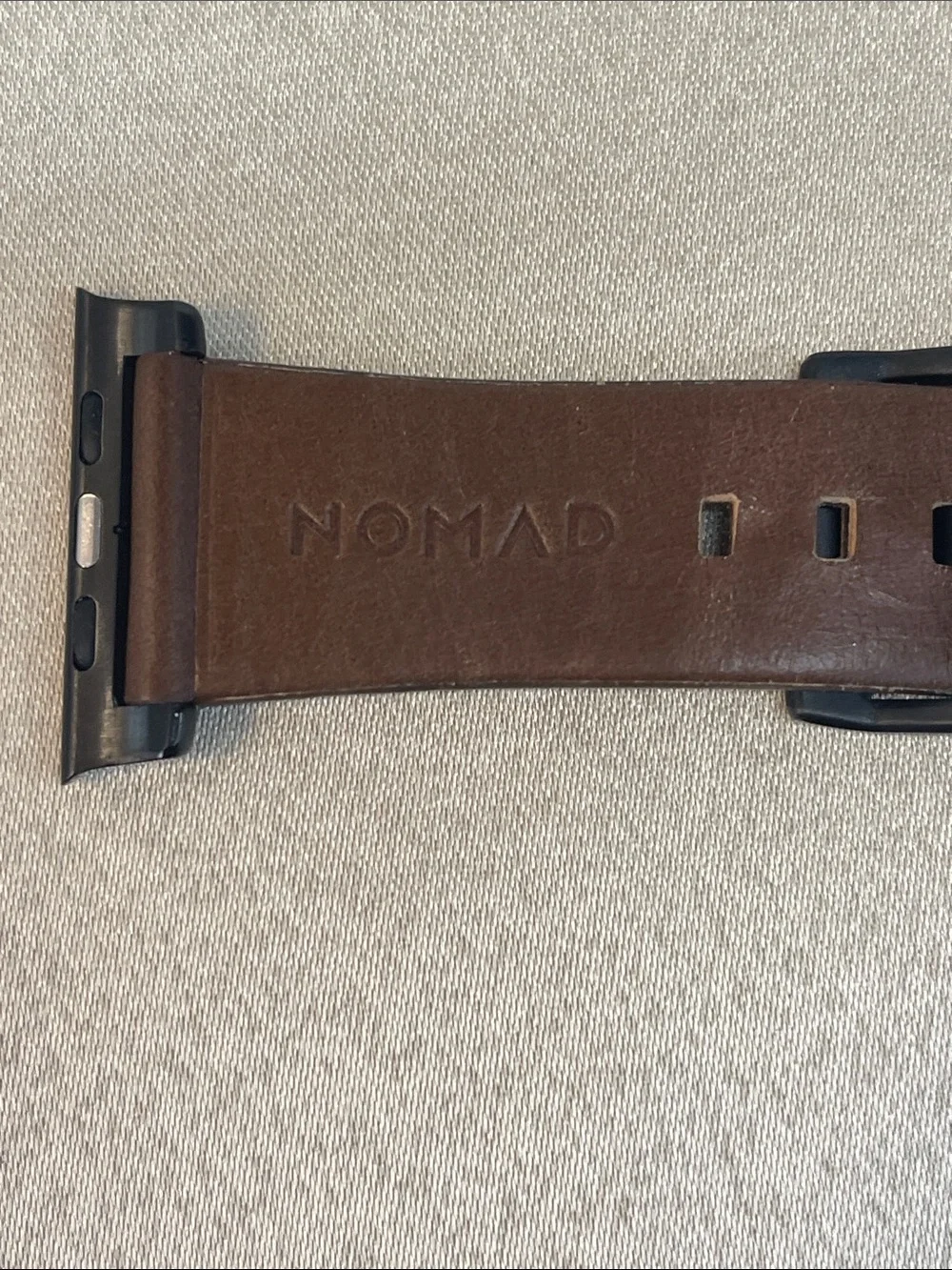 Nomad Brown Leather Watch Band with Navy Perforated Sport Strap set of 2